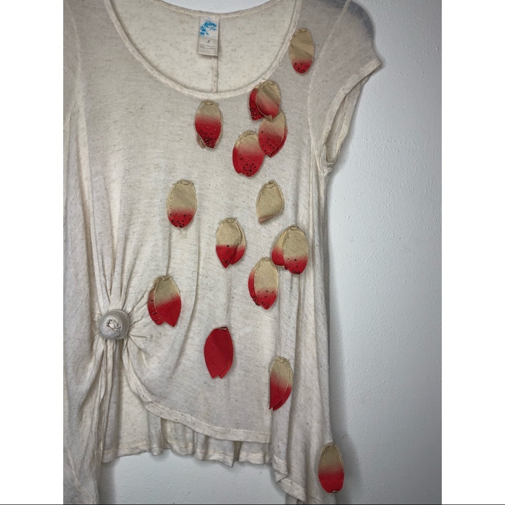 Anthropologie C. Keer Falling Leaves Top - Picture 2 of 5